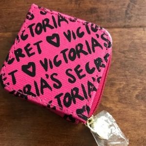 Victoria's Secret Headphones with Case Pink Black & White